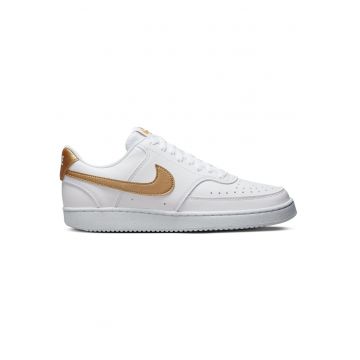 Pantofi sport pentru dama  Court Vision Low - sintetic - alb/auriu -