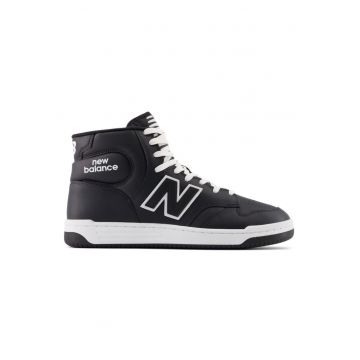 Pantofi sport unisex  480 COURT - Piele naturala - Negru -