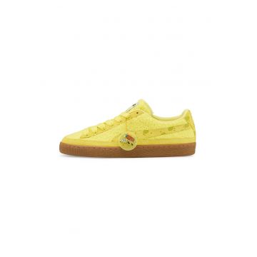 Pantofi sport unisex cu garnituri de piele intoarsa SpongeBob - Galben