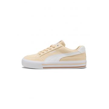 Tenisi canvas Classic Vulcanised - Alb/Galben pal
