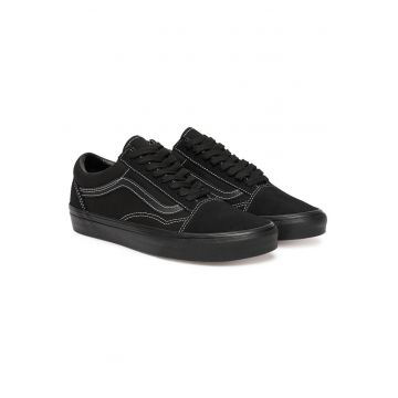 Tenisi dama  Old Skool VN000D6WBK - piele naturala - negru