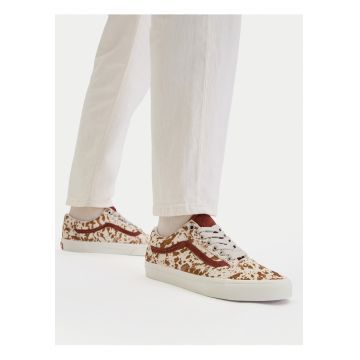Tenisi dama -  piele naturala - multicolor - material textil