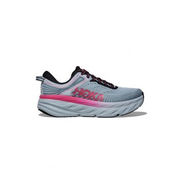 Pantofi Bondi 7 din material textil cu insertii din material sintetic - pentru alergare - Gri/Coral