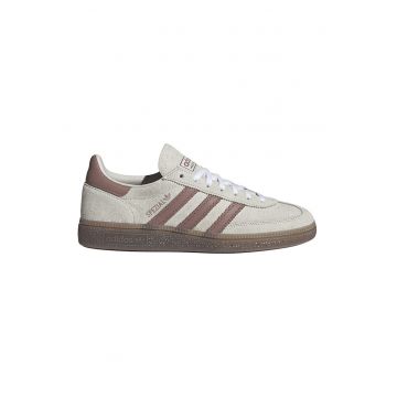 Pantofi Spezial din piele intoarsa si piele pentru handbal - Rosu/Maro taupe deschis
