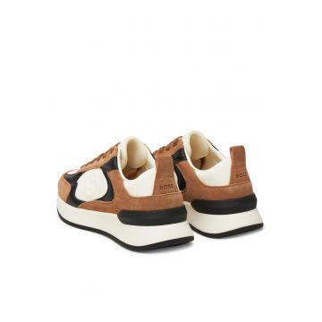 Pantofi sport  50548358 - piele naturala - maro/alb