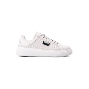 Pantofi sport barbati JR ONE MAN -  Piele naturala - Alb -