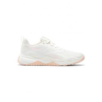 Pantofi sport dama  antrenament - alb - plasa - talpa cauciuc