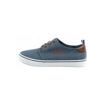 Pantofi sport din denim cu talpa plata