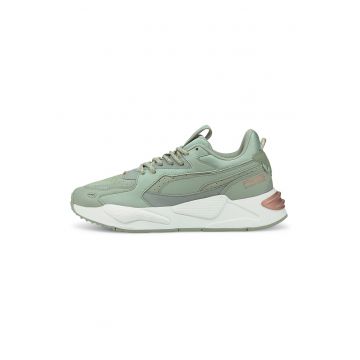 Pantofi sport din piele cu detalii reflectorizante RS-Z - Verde deschis