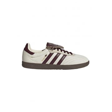 Pantofi sport din piele Samba Lt - Alb/Maro inchis