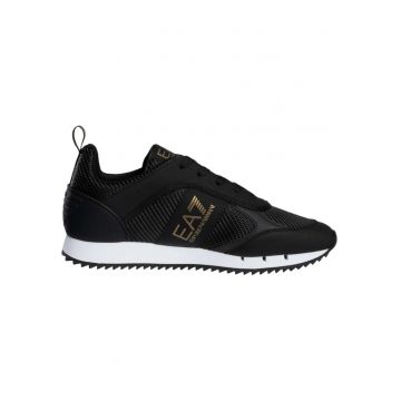 Pantofi sport  EA7 Black&White Carbon 49412 - Alb/Auriu/Negru