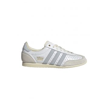 Pantofi sport Japan din piele si piele intoarsa - Gri deschis/Albastru prafuit