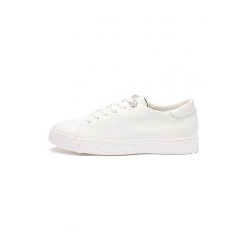 Pantofi sport low-cut de piele Nora - Alb