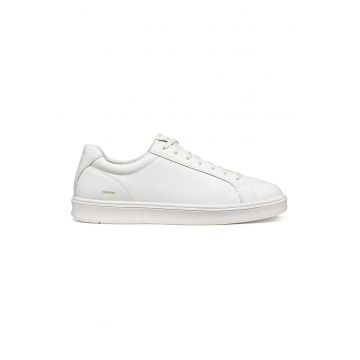 Pantofi sport low-cut din piele - Alb