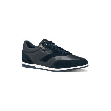 Pantofi sport Renan din piele si fermoar decorativ