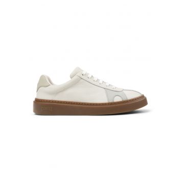 Pantofi sport Runner Twentyfive Twins din piele - Alb/Alb murdar