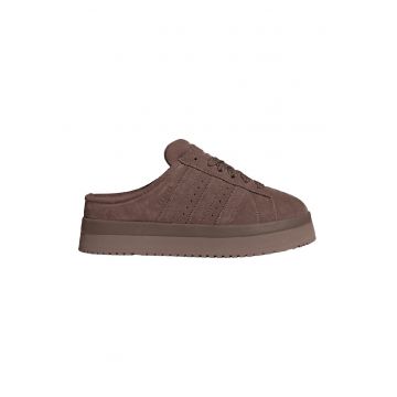 Pantofi sport-saboti din piele intoarsa Campus 00s - Maro