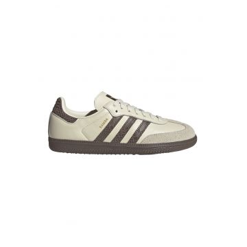Pantofi sport Samba OG din piele si piele intoarsa - Maro inchis/Alb fildes