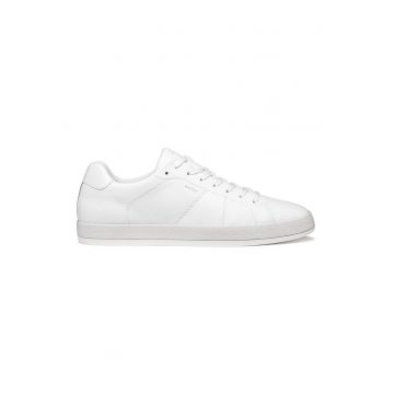 Pantofi sport Serifos din piele ecologica cu logo - Alb optic