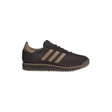 Pantofi sport SL 72 din piele intoarsa si plasa - Maro/Crem
