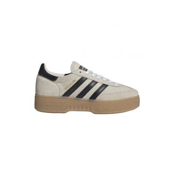 Pantofi sport Spezial din piele intoarsa - Negru/Maro taupe deschis