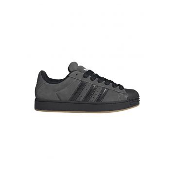 Pantofi sport Superstar din piele intoarsa cu garnituri din piele - Negru/Gri inchis