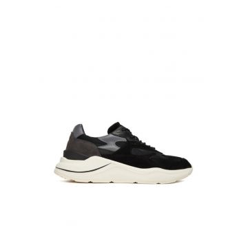 Tenisi barbati  Fuga Mesh - piele naturala - negru