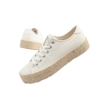 Tenisi espadrile dama  [LCW-25-02-3284L] Platforma - bej - Bej