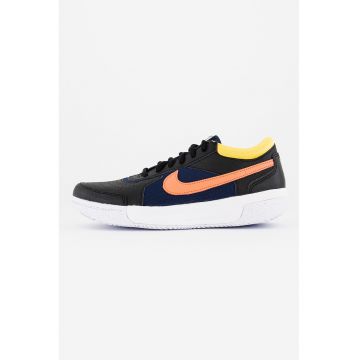 Pantofi cu garnituri de piele - pentru tenis Zoom Court Lite - Negru/Bleumarin