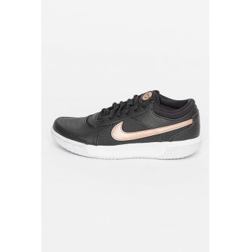 Pantofi cu garnituri de piele - pentru tenis Zoom Court Lite - Negru/Bronz