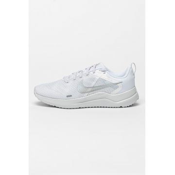 Pantofi cu logo pentru alergare Downshifter 12 - Alb/Argintiu