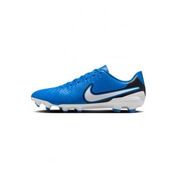 Pantofi de piele ecologica pentru fotbal Legend 10 Club - Albastru