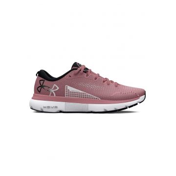 Pantofi sport barbati  UA HOVR Infinite 5 - ventilatie - confort - roz - material tip plasa