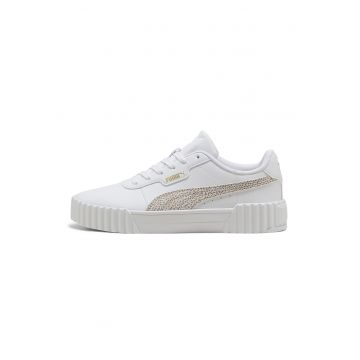 Pantofi sport Carina 3.0 Topcat din piele ecologica cu insertie din piele intoarsa - Alb murdar/Bej deschis