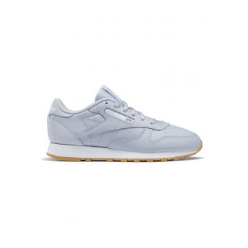 Pantofi sport  Classic Leather - gri - piele naturala - stil minimalist