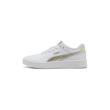 Pantofi sport Court Lally Metallic Whisper - Auriu/Alb optic