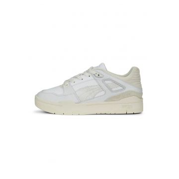 Pantofi sport cu insertii din piele intoarsa Slipstream Thrifted - Alb/Gri deschis