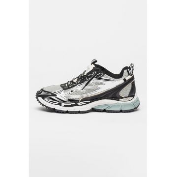 Pantofi sport cu insertii din plasa Be Right Back - Alb/Gri antracit