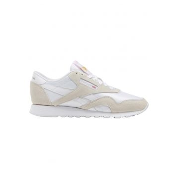 Pantofi sport dama  CL Nylon - stil retro - crem - piele intoarsa