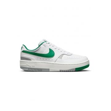 Pantofi sport dama  Gamma Force - design stratificat - alb-verde - piele ecologica si naturala -