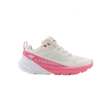 Pantofi sport dama  Speed Hiker - design Gorpcore - alb-roz - material TPU si plasa