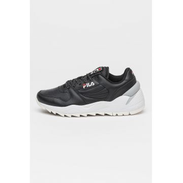 Pantofi sport din piele ecologica cu sireturi Orbit - Negru