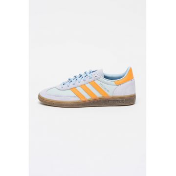 Pantofi sport low-cut Spezial din piele - Portocaliu mandarina/Albastru deschis