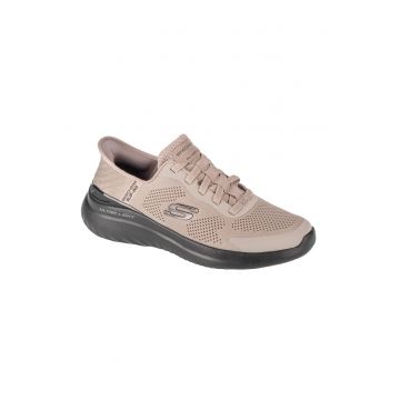 Pantofi sport slip-ins din plasa cu detalii logo Bounder 2.0 - Bej
