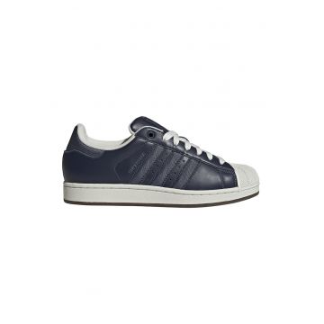 Pantofi sport Superstar II low-cut de piele - Albastru inchis/Alb murdar