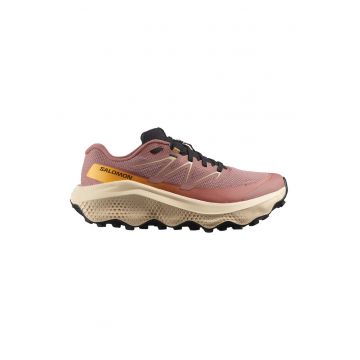 Pantofi sport ULTRA FLOW 2 din piele ecologica si material textil - pentru alergare - Portocaliu mandarina/Roz prafuit