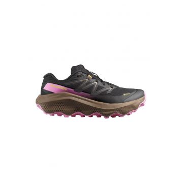 Pantofi Ultra Flow 2 wedge - pentru alergare pe teren accidentat - Negru/Roz deschis/Galben pai
