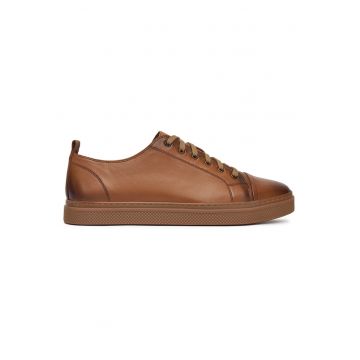 Tenisi barbati -  piele naturala - maro - elegant - confortabil -