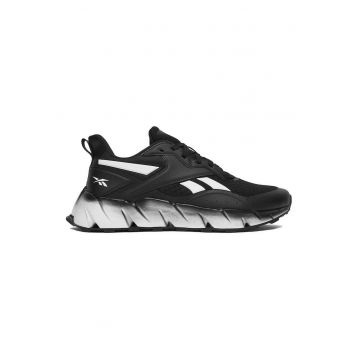 Tenisi barbati -  piele - negru/alb - talpa platforma
