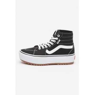 Tenisi flatform high-top Filmore - Alb/Negru